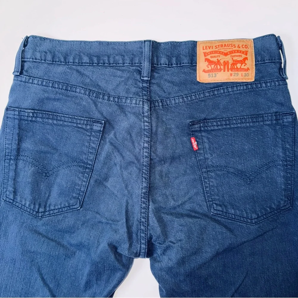 Levi’s‎ 513 Men’s Slim Straight Blue Stretch Jeans W29 L30